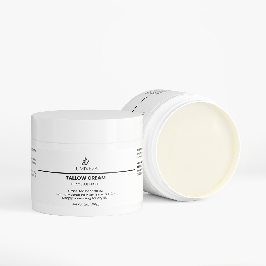 Tallow Cream – Peaceful Night Calming Body & Face Cream (Lavender+Chamomile)